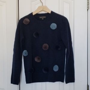 NWOT Banana Republic Pom Pom Sweater Navy